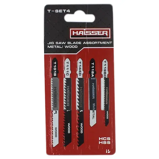 Набор универсальных пильных полотен Haisser T-SET4, 5 шт. (17374)