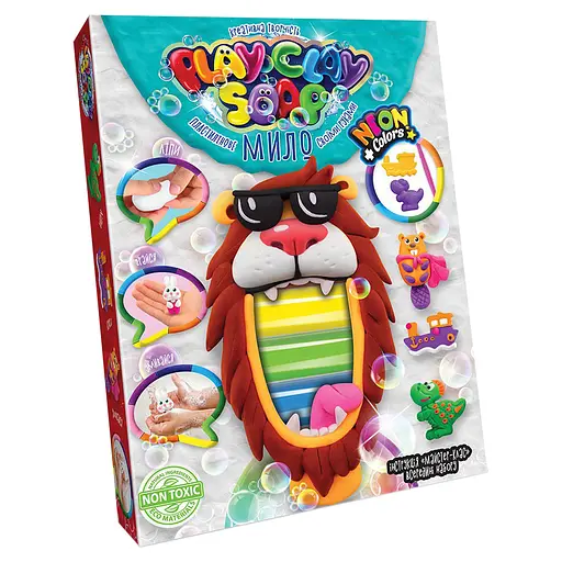 Набір творчості Пластилінове мило Play Clay Soap середній, укр, Danko Toys - фото 2