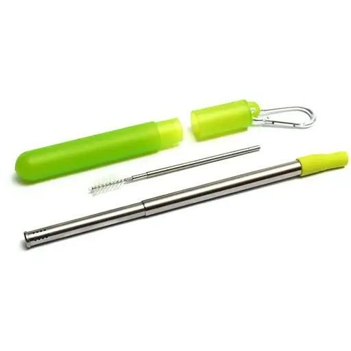 Бомбилья Туризмо (21 см) + складной ершик (23 см) зеленая - фото 4