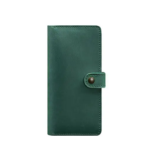 Кожаный портмоне 7.0 зеленый Crazy Horse - фото 7