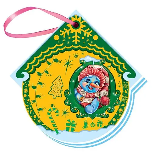 Книга на елку Снеговик (украинский), 19.9