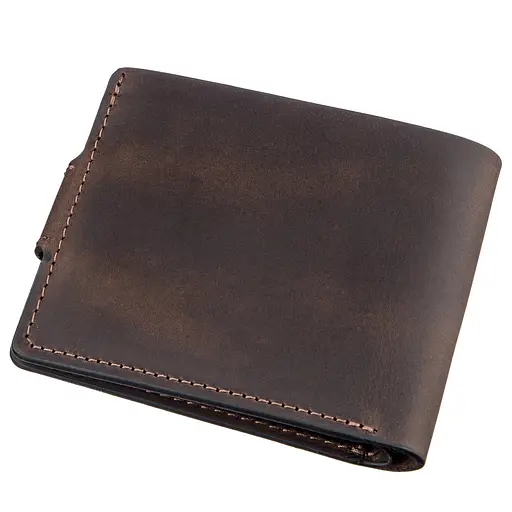 Кожаный портмоне Grande Pelle 9х11х2 см acs0014736 - фото 2