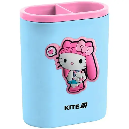 Стакан-подставка Kite с фигуркой Hello Kitty розово-голубой (HK25-170-1) - фото 1