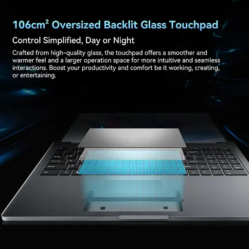 Ноутбук Blackview AceBook 12, 16" FHD + 1920x1200 LCD, Win11 Pro, 8 cores12 threads, Intel® i5-12450H, 2*SODIMM LPDDR4, Wi-Fi 6, (8GB + 8GB dual channel), 512 GB. - фото 6