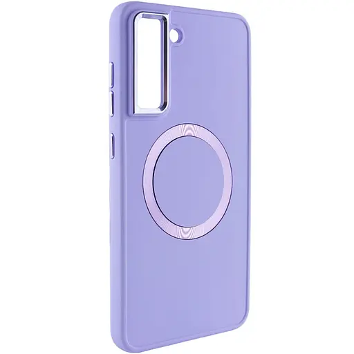 TPU чохол Epik Bonbon Metal Style with MagSafe для Samsung Galaxy S22+ Бузковий / Dasheen - фото 2