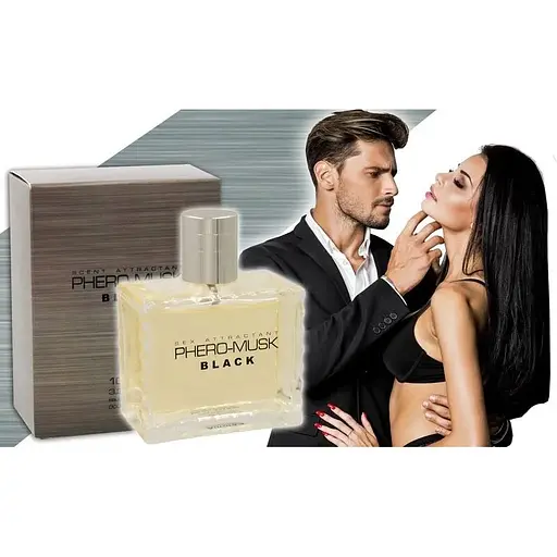 Духи с феромонами для мужчин Aurora Phero-musk Black, 100 ml - фото 2