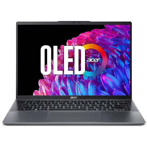 Acer Ноутбук Swift Go 14 SFG14-63 14" 2.8K OLED, AMD R5-8645HS, 16GB, F512GB, UMA, Win11, серый