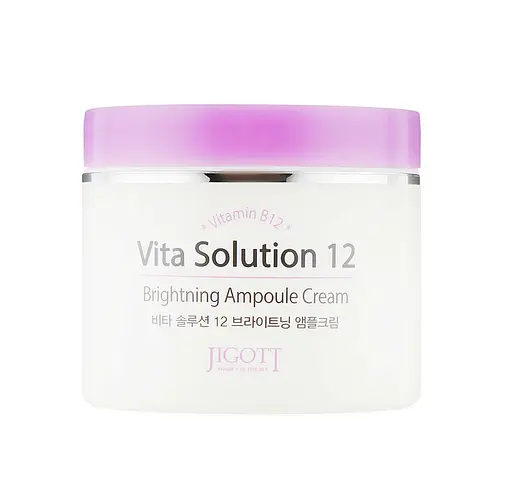 Крем для лица Сияние Vita Solution 12 Brightening Ampoule Cream Jigott 100 мл - фото 1