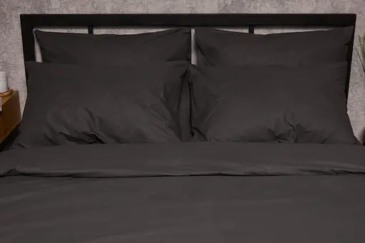 Комплект постільної білизни Moon&Star King Size 220x240 наволочки 4х70х70 Sweat Gray Бязь Gold Люкс - фото 3