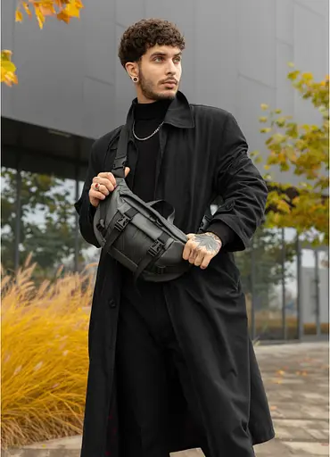 Велика чоловіча поясна сумка бананка Sambag 38х21 см sum0027307 - фото 12