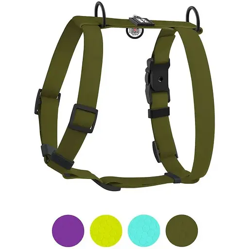 Шлея для собак Waudog Magnet водостійка анатомічна Н-подібна з QR-паспортом, магнітна пряжка-фастекс, L - фото 5