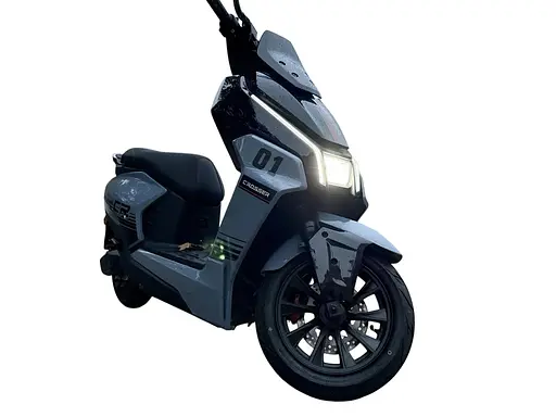 Электроскутер Двухместный Crosser CR22 (2500W, 72V/35Ah) Голубой - фото 2