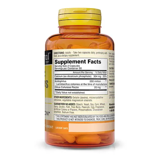 Пробіотики і пребіотики Mason Natural Probiotic Acidophilus with Pectin, 100 капсул - фото 2