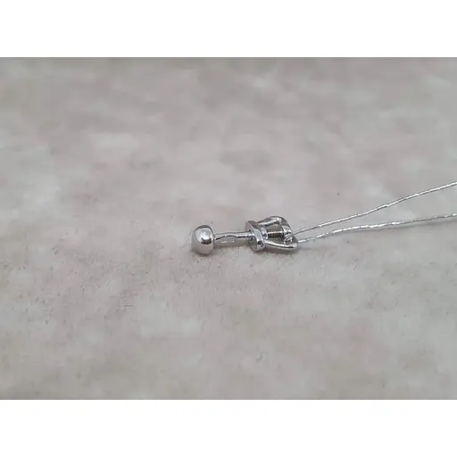 Золотая моносерьга-пуссета Платон Шарик. 3С194/00Б - фото 3