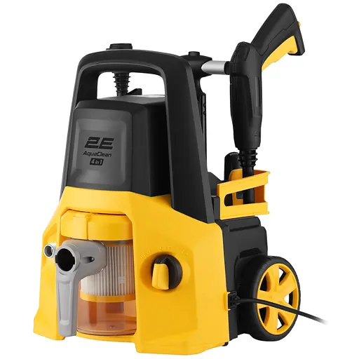 Мінімийка високого тиску 2E AquaClean 4в1 1600Вт 130бар 480л/год шланг 8м 11кг (2E-HPW1613VC)