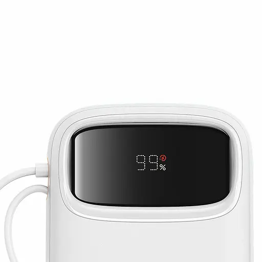 Повербанк Baseus QPow2 Dual-Cable 10000 mAh 22.5W (P10055001222-B1) White - фото 5