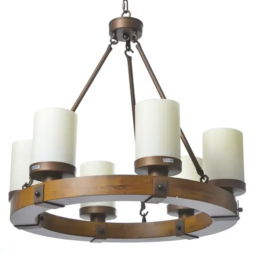 Люстра подвесная Brille кантри E27 60W BR (BL-396S/6) - фото 5