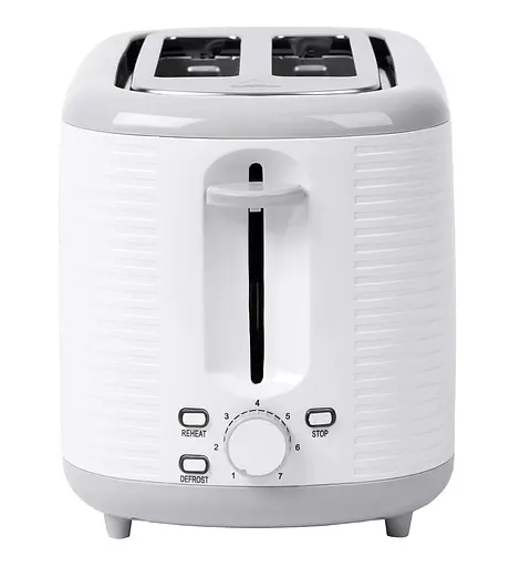 Тостер Ardesto T-F17WG, White, 930W, 2 тости, 2 відділення, 7 режимів підсмажування, розморожування - фото 3