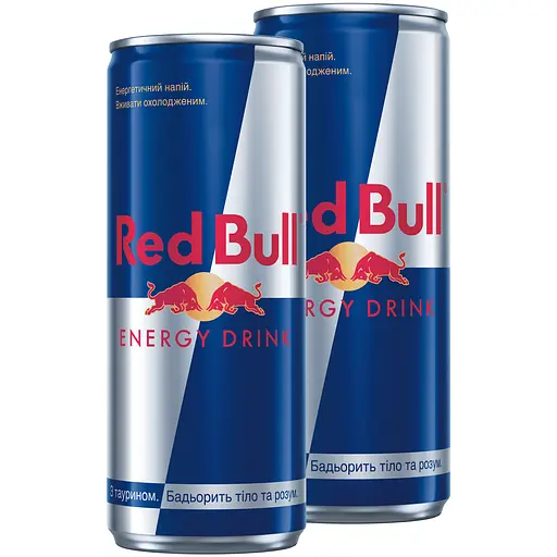 Енергетичний напій Red Bull 500 мл (0.25 л х 2 банки)