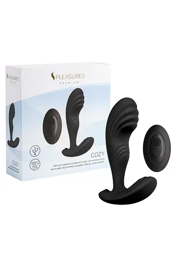 Стимулятор простаты Pleasures Cozy, 12 см (черный) - фото 4