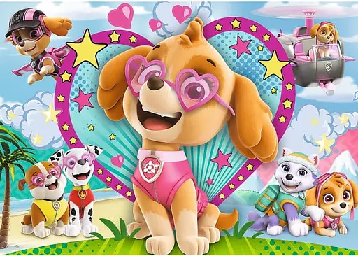 Пазл Trefl глиттерный Скай Щенячий патруль 100 эл. (14818) - фото 2