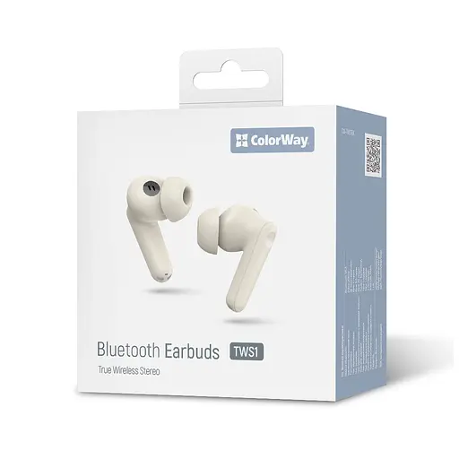 Навушники ColorWay Slim TWS-1 Earbuds Long Life Beige (CW-TWS1BE) - фото 12