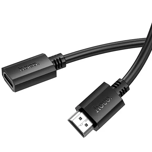 Дата кабель Hoco US13 HDTV male to HDTV female HD extension (2m) Black - фото 3