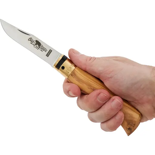 Нож Old Bear Classic Carbon Steel L Olive - фото 5