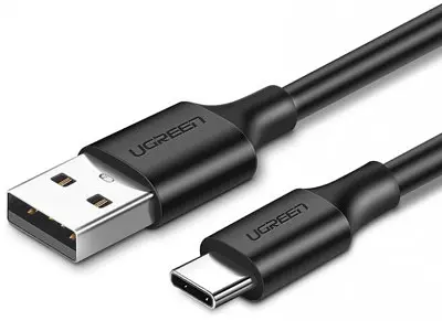 Кабель для зарядки і передачі даних Ugreen US287 USB - Type-C Cable 1м чорний (60116)