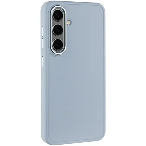 Чохол Epik TPU Bonbon Metal Style для Samsung Galaxy S24+/S25+ Блакитний/Mist blue