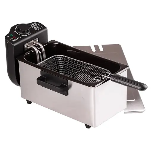 Побутова електрична фритюрниця Sokany на 3.5л захист від перегріву WJ-800 з кришкою та знімною чашею 2000Вт - фото 2