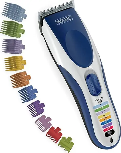 Набор для стрижки Wahl Color Pro Cordless, сеть акум., расческа, ножницы, сталь, синий - фото 5