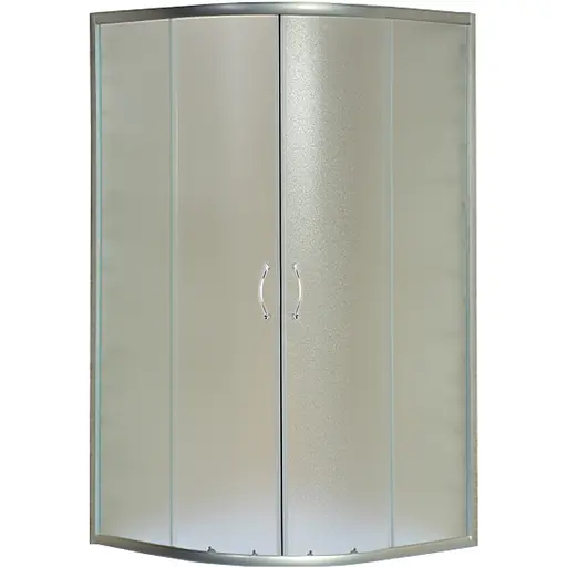 Душевая кабина Bravo полукруглая без поддона Wisla N100FS 1 шт., хром матовый - фото 1