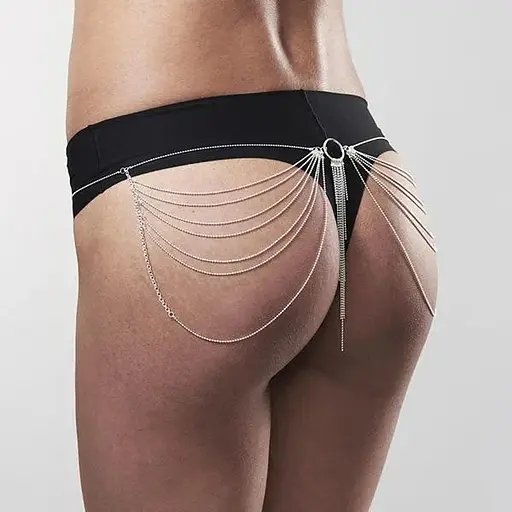 Цепочка трусики или лиф Bijoux Indiscrets Magnifique Waist Chain - silver - фото 7