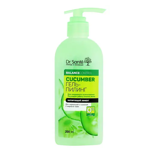 Гель-пилинг Dr. Sante Cucumber Balance Control, 200 мл - фото 2