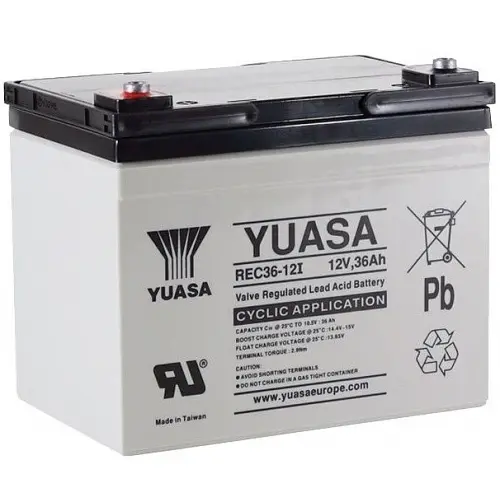Акумулятор Yuasa REC36-12I AGM (12V 36Ah)