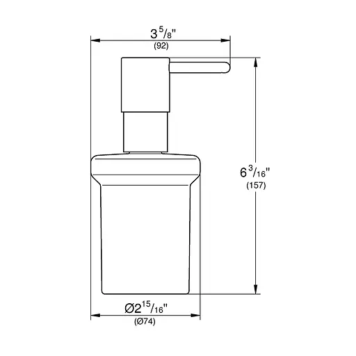 Дозатор для рідкого мила без тримача Grohe QuickFix Start 41188000, Білий - фото 2