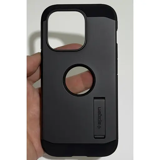 Оригінальний протиударний чохол Spigen Tough Armor для Iphone 14 Pro (6.1") Black ACS04985 - фото 2