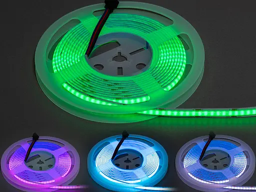 Светодиодная СОВ лента 12В, 840 диодов на метр, 10мм, RGB - фото 1