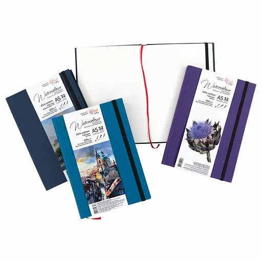 Блокнот для акварели Unica by Fabriano А5 250г/м2 32 л бумага белая Фиолетовая ROSA Gallery - фото 8