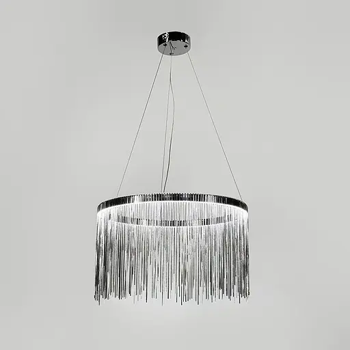 Хромована люстра з ланцюжками Ø 50 см | Арт. SP 07-500 | Line F - фото 8