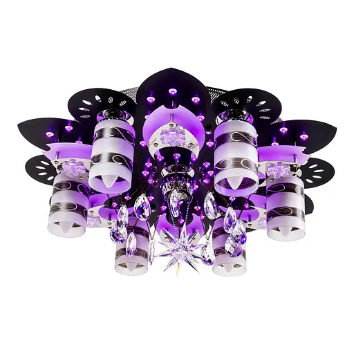 Люстра "космос" на 7 лампочек с подсветкой VALESO V 70269-6+1-600 с пультом - фото 4