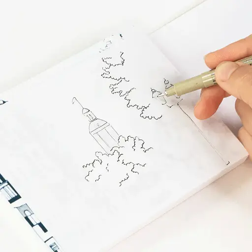 Блок бумаги для графики и каллиграфии Fabriano Traccia 55 г/м2 150 листов - фото 10