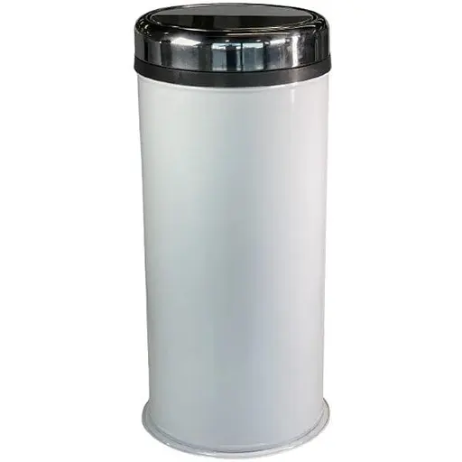 Ведро для мусора Maxiflow 27 л с крышкой Белый 4513.0000B.101.27  - фото 1