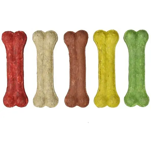 Лакомство для собак TatraPet Munchy цветные косточки 10 см 30 г 