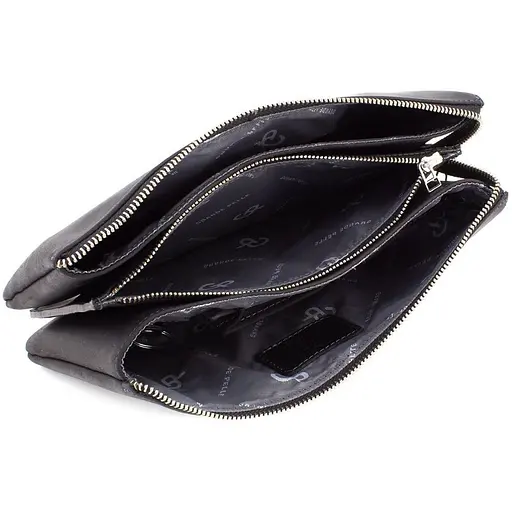 Чоловіча шкіряна барсетка GRANDE PELLE 25х16х6 см sum0026503 - фото 4