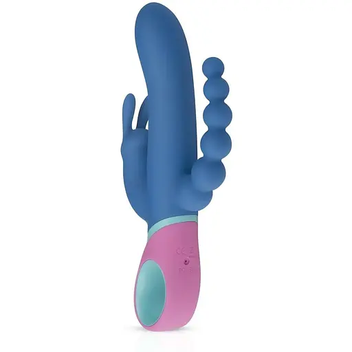 Вибратор кролик с ротацией и анальным стимулятором PMV20 Vice Double Vibrator - фото 2