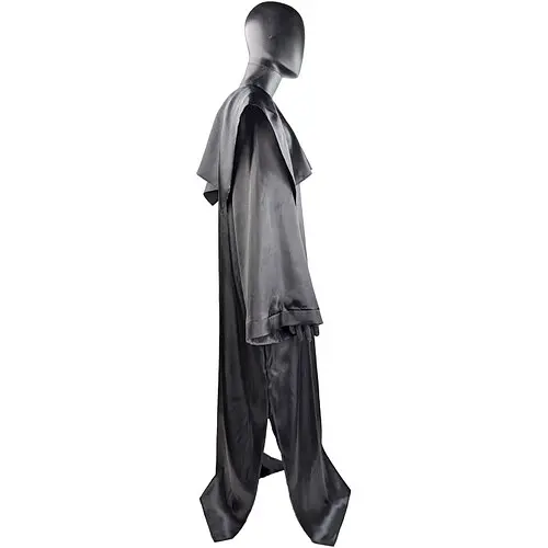 Балахон черный атласный - фото 3