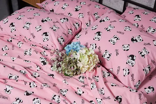 Комплект постельного белья Moon&Star Бязь Gold Люкс Pandas Детский 110x140 см наволочки 2x50x50 см - фото 6