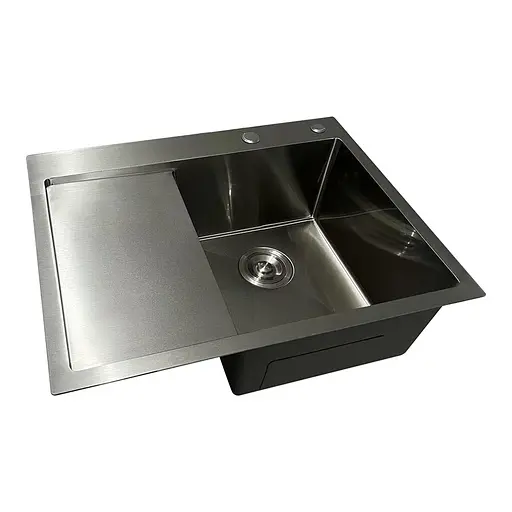 Кухонная мойка из нержавеющей стали Mixxus MH6350R Nano-Silver MI7046, Нержавеющая сталь - фото 4